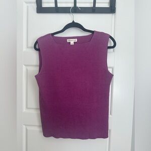 Coldwater Creek Purple Fitted Tank Top